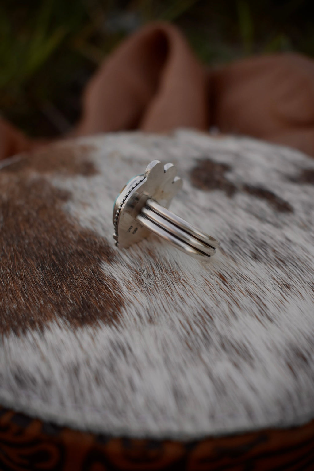 White Water Turquoise Ring ~ Adjustable