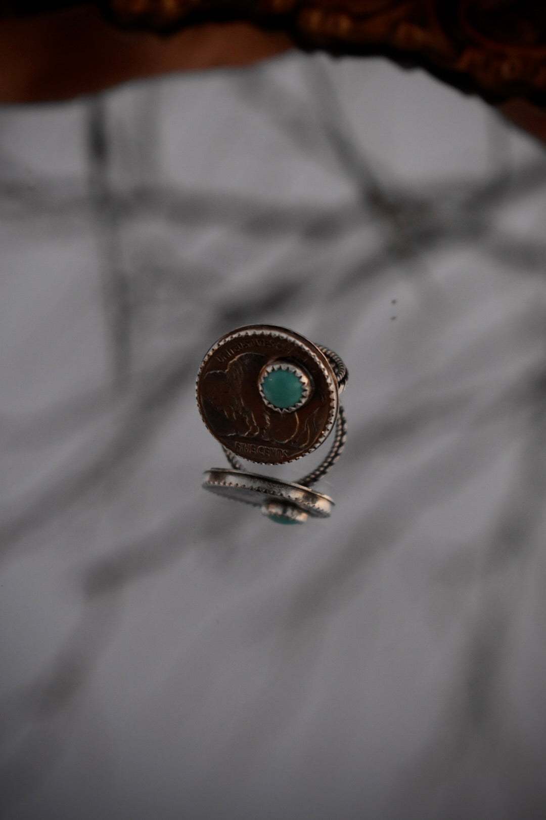 Buffalo Nickel Ring ~ 6.75