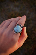 White Water Turquoise Ring ~ Adjustable
